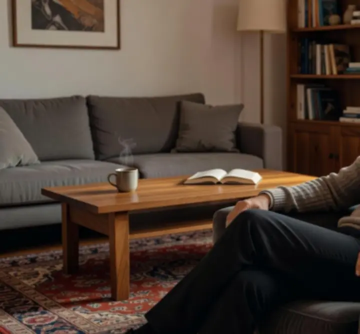 Elégedett GG-299-783 LIMITED vásárlók mosolyognak otthoni környezetben